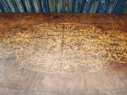 A SUPERB QUEEN ANNE STYLE WALNUT MARQUETRY CARVED AND GILDED HALL TABLE OR SIDE TABLE - ADDITIONAL PHOTO 11