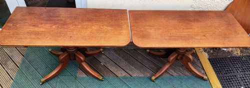 A FINE PAIR OF REGENCY MAHOGANY SIDE TABLES - ADDITIONAL PHOTO 5