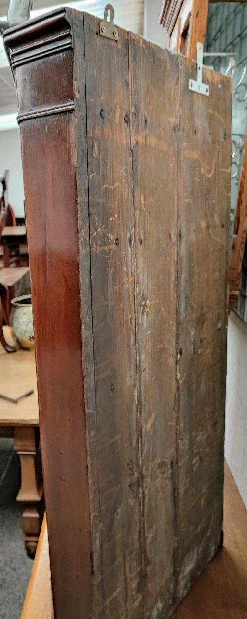 GEORGIAN MAHOGANY GLAZED HANGING CORNER CABINET - ADDITIONAL PHOTO 1