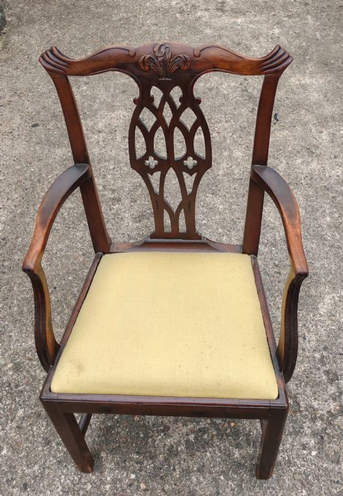 GEORGIAN MAHOGANY ARMCHAIR - ADDITIONAL PHOTO 1
