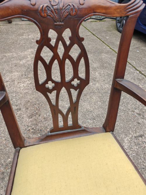 GEORGIAN MAHOGANY ARMCHAIR - ADDITIONAL PHOTO 3