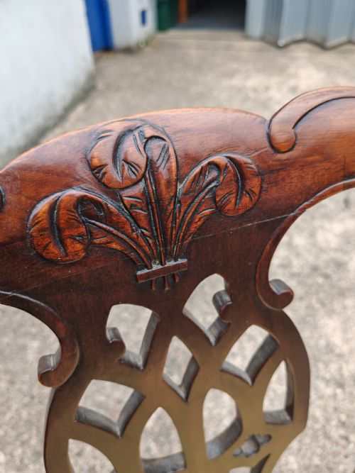 GEORGIAN MAHOGANY ARMCHAIR - ADDITIONAL PHOTO 4