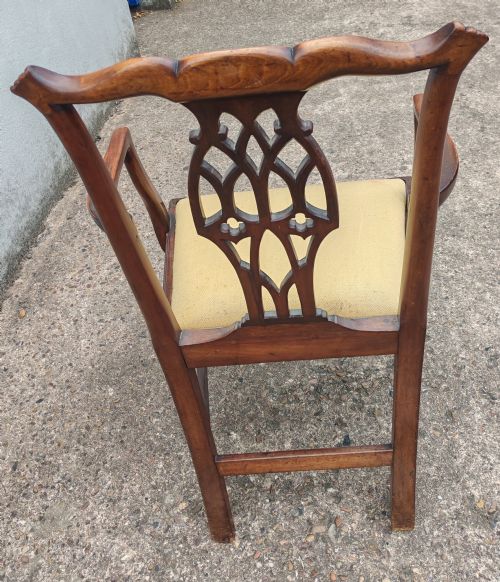 GEORGIAN MAHOGANY ARMCHAIR - ADDITIONAL PHOTO 8