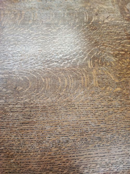 ANTIQUE GOLDEN OAK 2 LEAF EXTENDING DINING TABLE - ADDITIONAL PHOTO 19