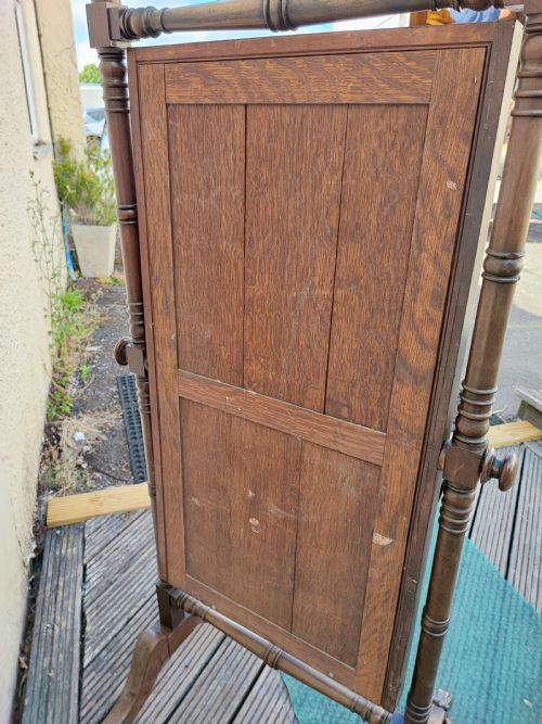 REGENCY MAHOGANY CHEVAL MIRROR - ADDITIONAL PHOTO 4