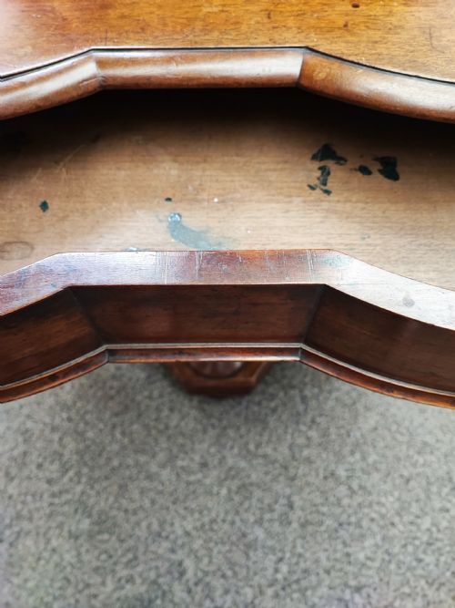 ANTIQUE MAHOGANY HALL OR CONSOLE TABLE - ADDITIONAL PHOTO 1