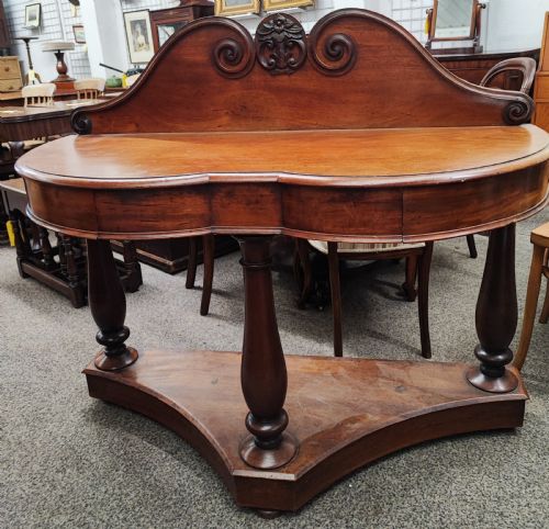 ANTIQUE MAHOGANY HALL OR CONSOLE TABLE - ADDITIONAL PHOTO 2