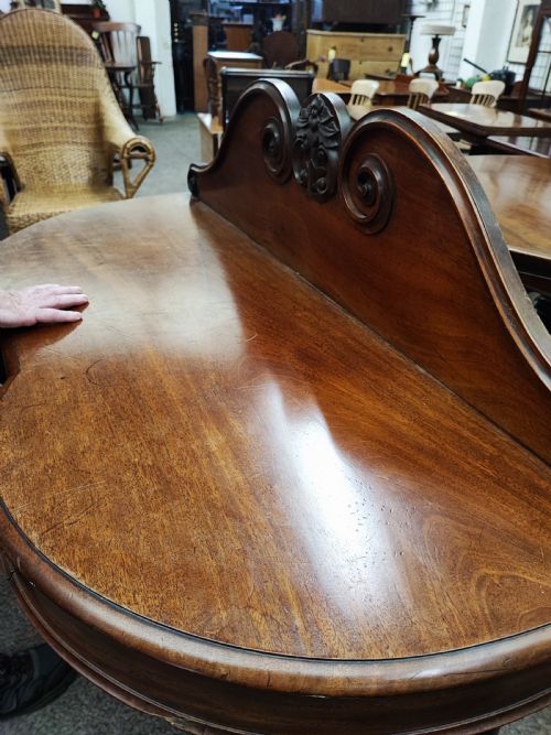 ANTIQUE MAHOGANY HALL OR CONSOLE TABLE - ADDITIONAL PHOTO 4