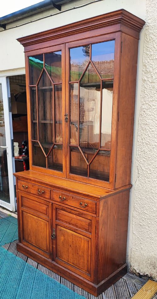 QUALITY VICTORIAN 2 DOOR BOOKCASE - ADDITIONAL PHOTO 7