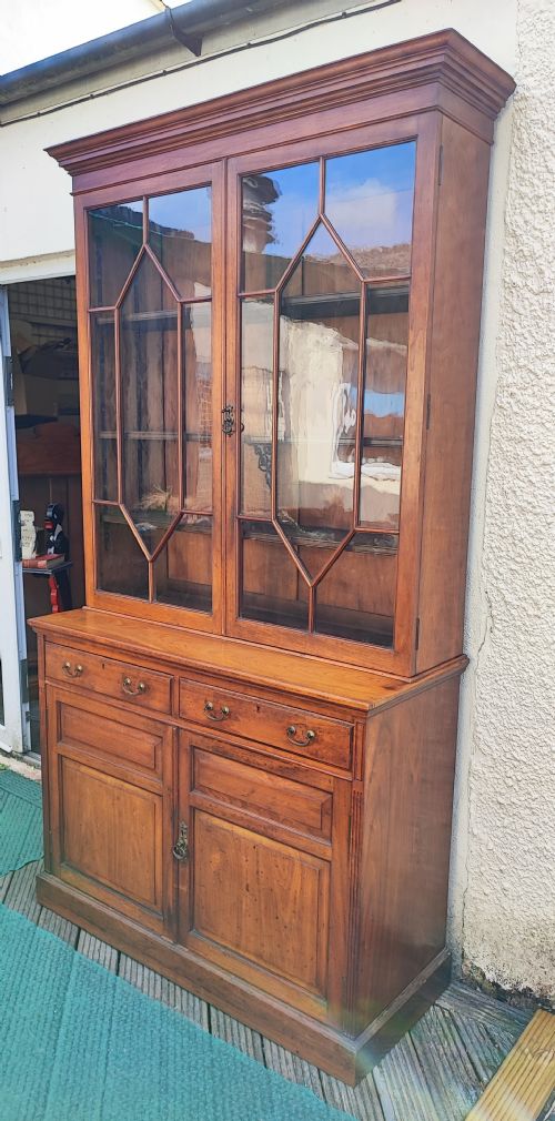 QUALITY VICTORIAN 2 DOOR BOOKCASE - ADDITIONAL PHOTO 9
