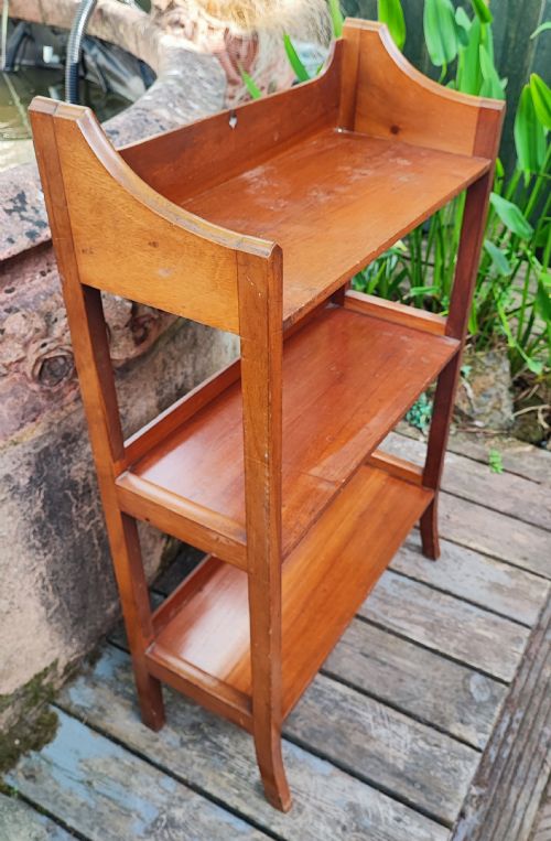 SMALL MAHOGANY OPEN BOOKSHELVES - ADDITIONAL PHOTO 1