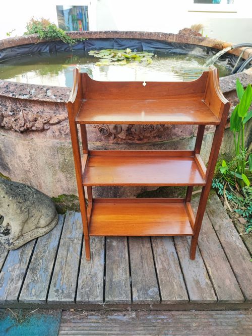 SMALL MAHOGANY OPEN BOOKSHELVES - ADDITIONAL PHOTO 2