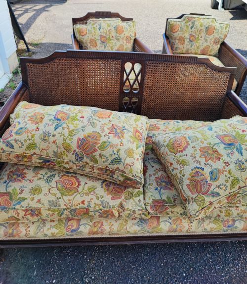 SUPERB EDWARDIAN 3 PIECE BERGER SUITE - ADDITIONAL PHOTO 4