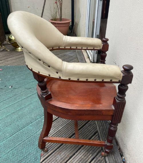 A STUNNING SHOLBRED OF LONDON DESK CHAIR - ADDITIONAL PHOTO 8