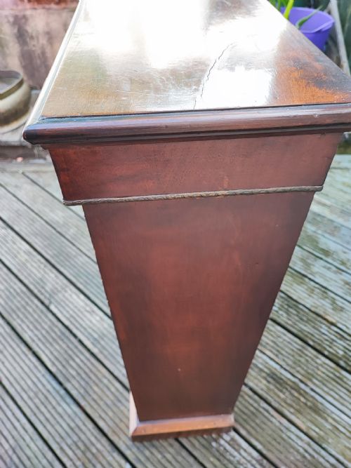 VICTORIAN INLAID AND BURR WALNUT 2 DOOR PIER DISPLAY CABINET - ADDITIONAL PHOTO 1