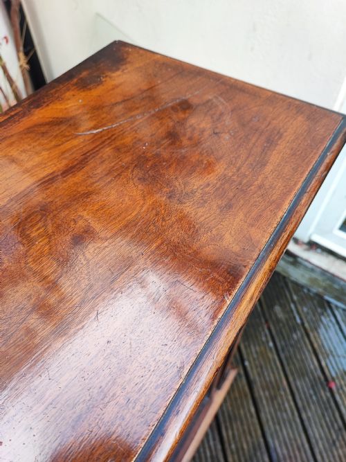 VICTORIAN INLAID AND BURR WALNUT 2 DOOR PIER DISPLAY CABINET - ADDITIONAL PHOTO 4