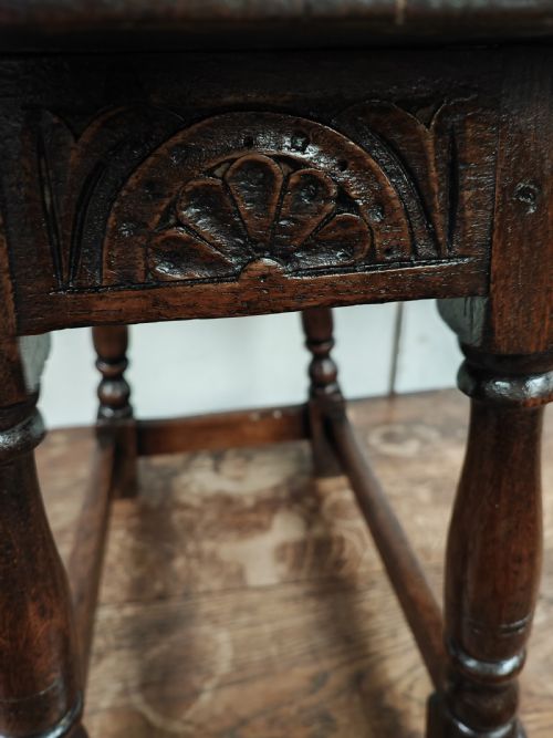 ANTIQUE OAK DROP FLAP COFFEE TABLE - ADDITIONAL PHOTO 4