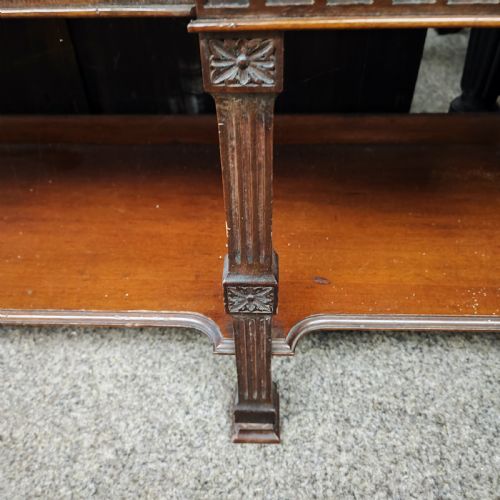 ANTIQUE MAHOGANY DISPLAY CABINET - ADDITIONAL PHOTO 11