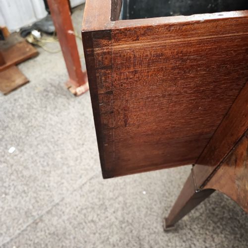 GEORGIAN BOW FRONT INLAID SIDEBOARD - ADDITIONAL PHOTO 9