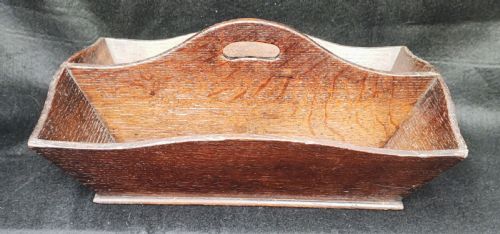 GEORGIAN OAK CUTLERY TRAY - ADDITIONAL PHOTO 4