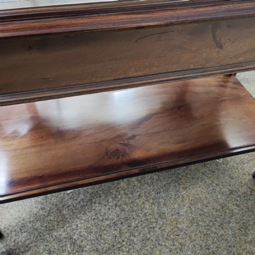 SUPERB19C CARVED MAHOGANY WRITING TABLE - ADDITIONAL PHOTO 9