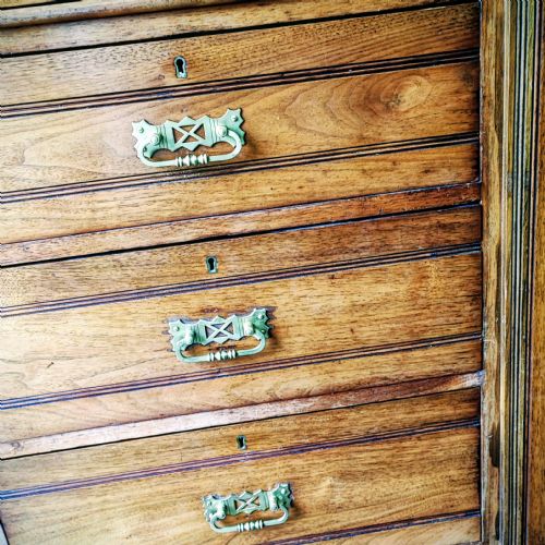 GOOD EDWARDIAN MAHOGANY COMPACTUM WARDROBE - ADDITIONAL PHOTO 3