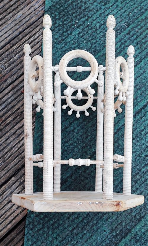 SMALL PAINTED ARTS AND CRAFTS OCCASIONAL SIDE TABLE - ADDITIONAL PHOTO 2