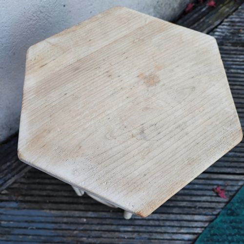 SMALL PAINTED ARTS AND CRAFTS OCCASIONAL SIDE TABLE - ADDITIONAL PHOTO 4