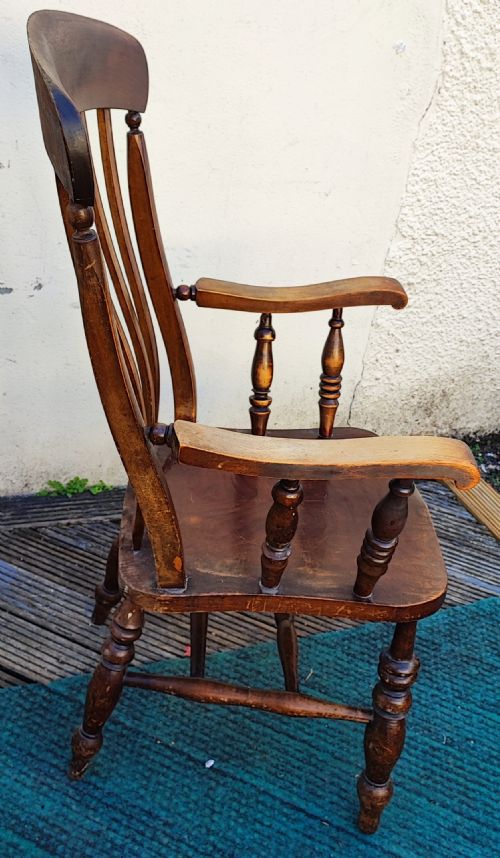 VICTORIAN FARM HOUSE ARM CHAIR - ADDITIONAL PHOTO 4