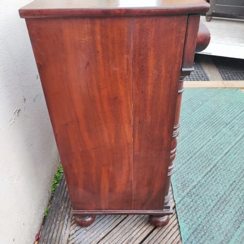 A FINE REGENCY MAHOGANY SIDE CABINET - ADDITIONAL PHOTO 4