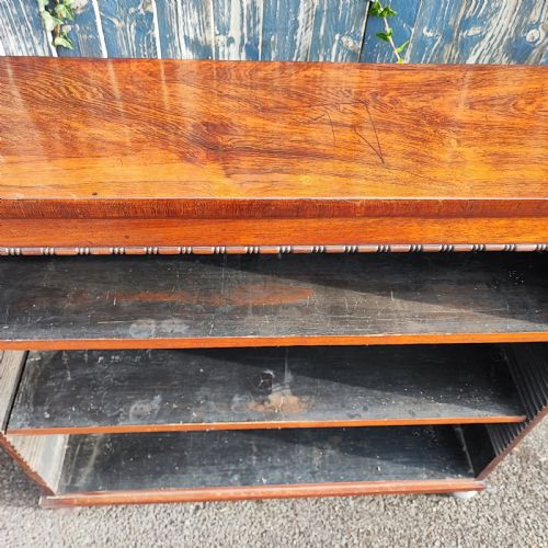 SUPERB REGENCY ROSEWOOD OPEN BOOKCASE - ADDITIONAL PHOTO 8