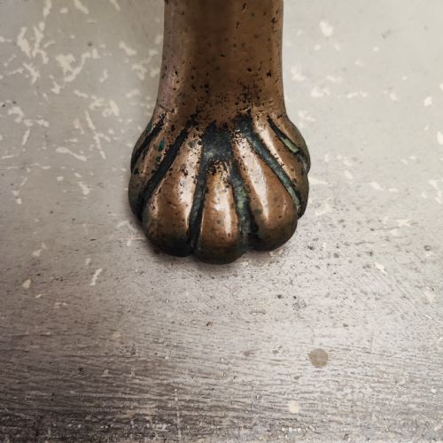 GOOD GEORGIAN BRASS FOOTMAN - ADDITIONAL PHOTO 1