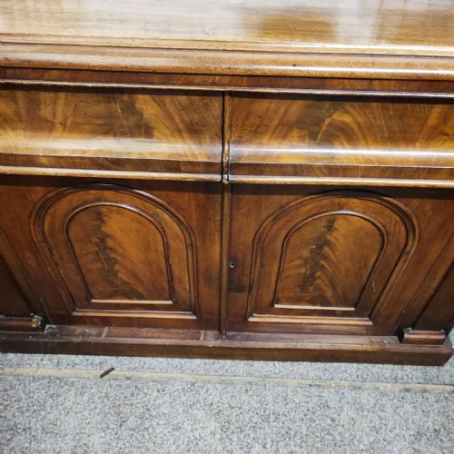 VICTORIAN MAHOGANY SIDE CABINET - ADDITIONAL PHOTO 2
