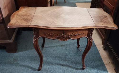 FINE ANTIQUE FRENCH ROSEWOOD COFFEE SIDE TABLE OR LAMP TABLE - ADDITIONAL PHOTO 2