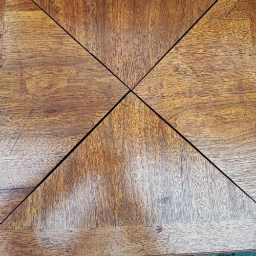 VICTORIAN WALNUT ENVELOPE CARD TABLE - ADDITIONAL PHOTO 2