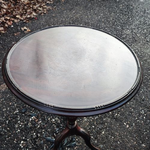 EDWARDIAN MAHOGANY WINE OR LAMP TABLE - ADDITIONAL PHOTO 1