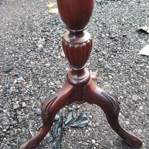 EDWARDIAN MAHOGANY WINE OR LAMP TABLE - ADDITIONAL PHOTO 3