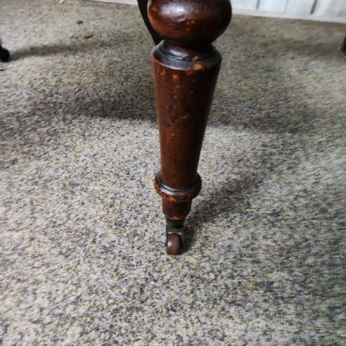 ANTIQUE MAHOGANY DESK CHAIR - ADDITIONAL PHOTO 2