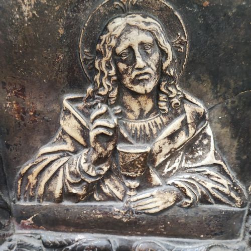 ANTIQUE RELIGIOUS PANEL FOR HOME USE - ADDITIONAL PHOTO 3