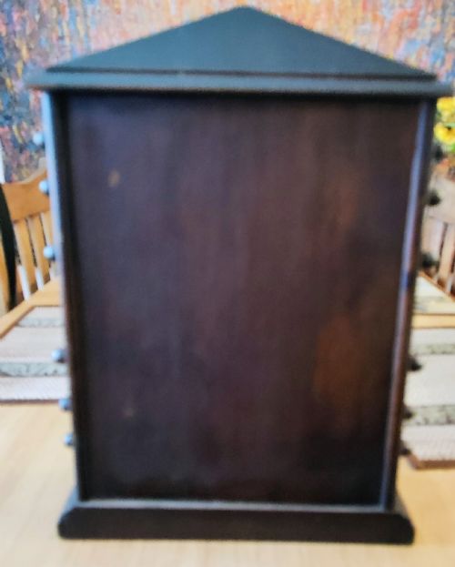 ANTIQUE MAHOGANY DESK CALENDAR OF LARGE SIZE - ADDITIONAL PHOTO 2