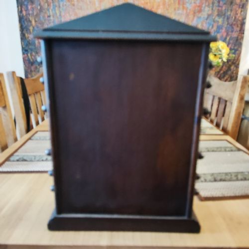 ANTIQUE MAHOGANY DESK CALENDAR OF LARGE SIZE - ADDITIONAL PHOTO 6