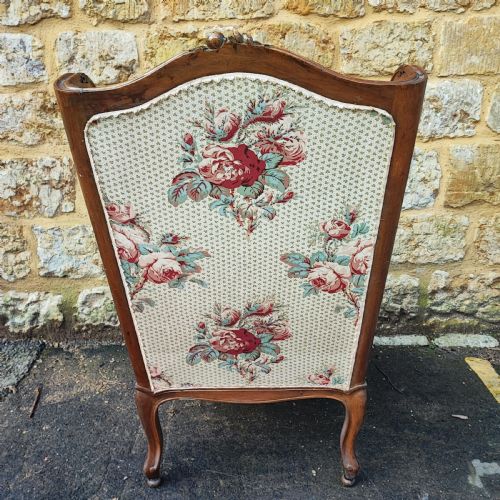 FINE LARGE FRENCH WALNUT WING ARMCHAIR - ADDITIONAL PHOTO 1