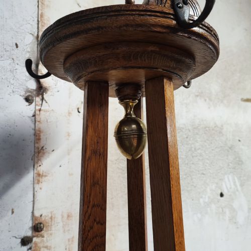 ARTS AND CRAFTS COAT AND UMBRELLA HALL STAND - ADDITIONAL PHOTO 4