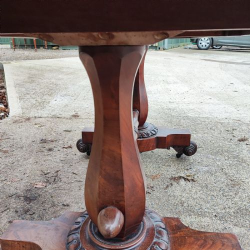 SUPERB WILLIAM1V LIBRARY TABLE IN MAHOGANY - ADDITIONAL PHOTO 2