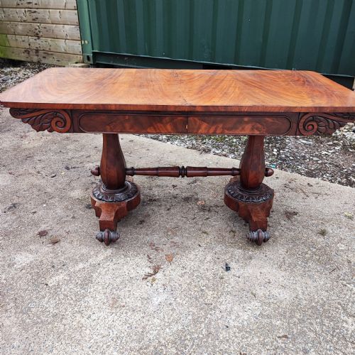 SUPERB WILLIAM1V LIBRARY TABLE IN MAHOGANY - ADDITIONAL PHOTO 4