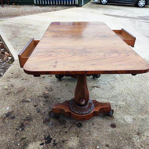 SUPERB WILLIAM1V LIBRARY TABLE IN MAHOGANY - ADDITIONAL PHOTO 5
