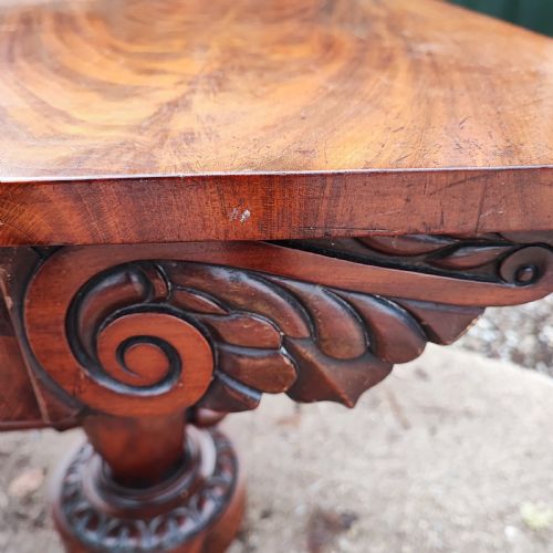 SUPERB WILLIAM1V LIBRARY TABLE IN MAHOGANY - ADDITIONAL PHOTO 7