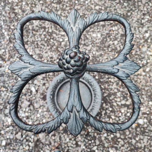 ANTIQUE CAST IRON STICK STAND MARKS KENRICK TO BASE - ADDITIONAL PHOTO 1