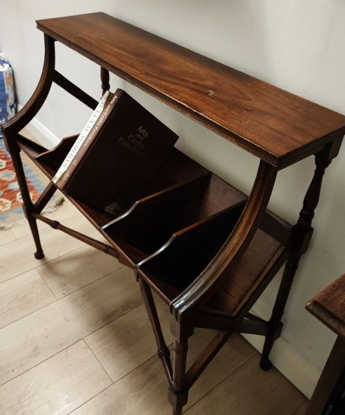 MAHOGANY LIBRARY BOOK TROUGH - ADDITIONAL PHOTO 1