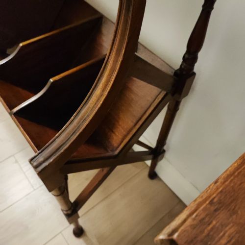MAHOGANY LIBRARY BOOK TROUGH - ADDITIONAL PHOTO 2